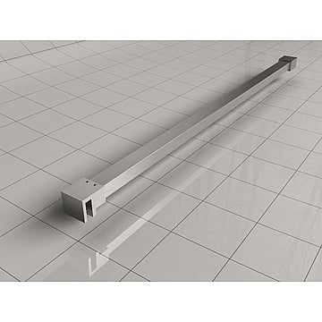 Sub Slim stabilisatiestang inclusief muur- en glaskoppeling 120 cm, rvs