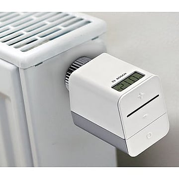 Bosch EasyControl set m. 1x Single slimme kamerthermostaat en 3x Smart radiatorthermostaatkop zwart