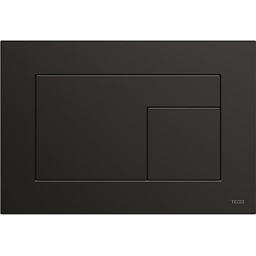 TECE Velvet wc-bedieningsplaat voor duospoeling 22 x 15 x 0,5 cm, Nero Ingo / Zwart