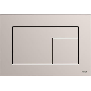 TECE Velvet wc-bedieningsplaat voor duospoeling 22 x 15 x 0,5 cm, Grigio Efeso / Steengrijs